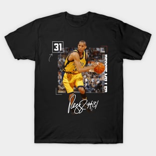 Reggie Miller Choke Sign Basketball Legend Signature Vintage Retro 80s 90s Bootleg Rap Style T-Shirt